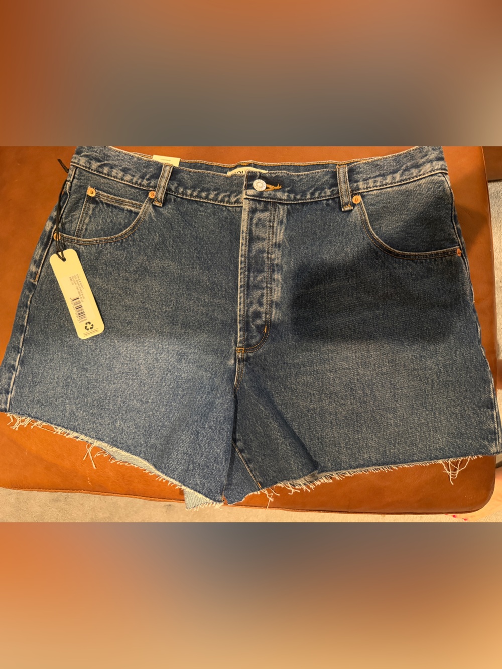 NWT! Sz 33 Rollas Lou Classic High-Rise Women’s Denim Shorts - Blue